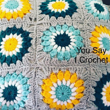 Sunburst Crochet Cushion Cover