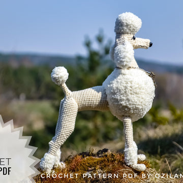 Crochet Pattern Leonardo the poodle Amigurumi toy