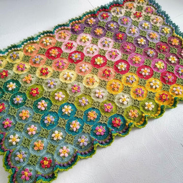 Macaroon Blossom Afghan