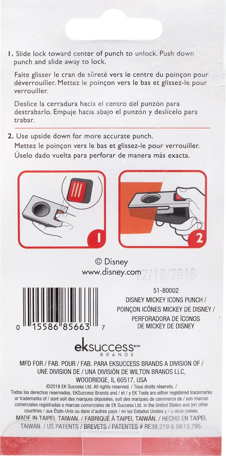 EK Success Disney Confetti Punch - Mickey Ears