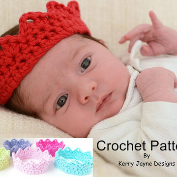 Crochet Crown Pattern US By KJD