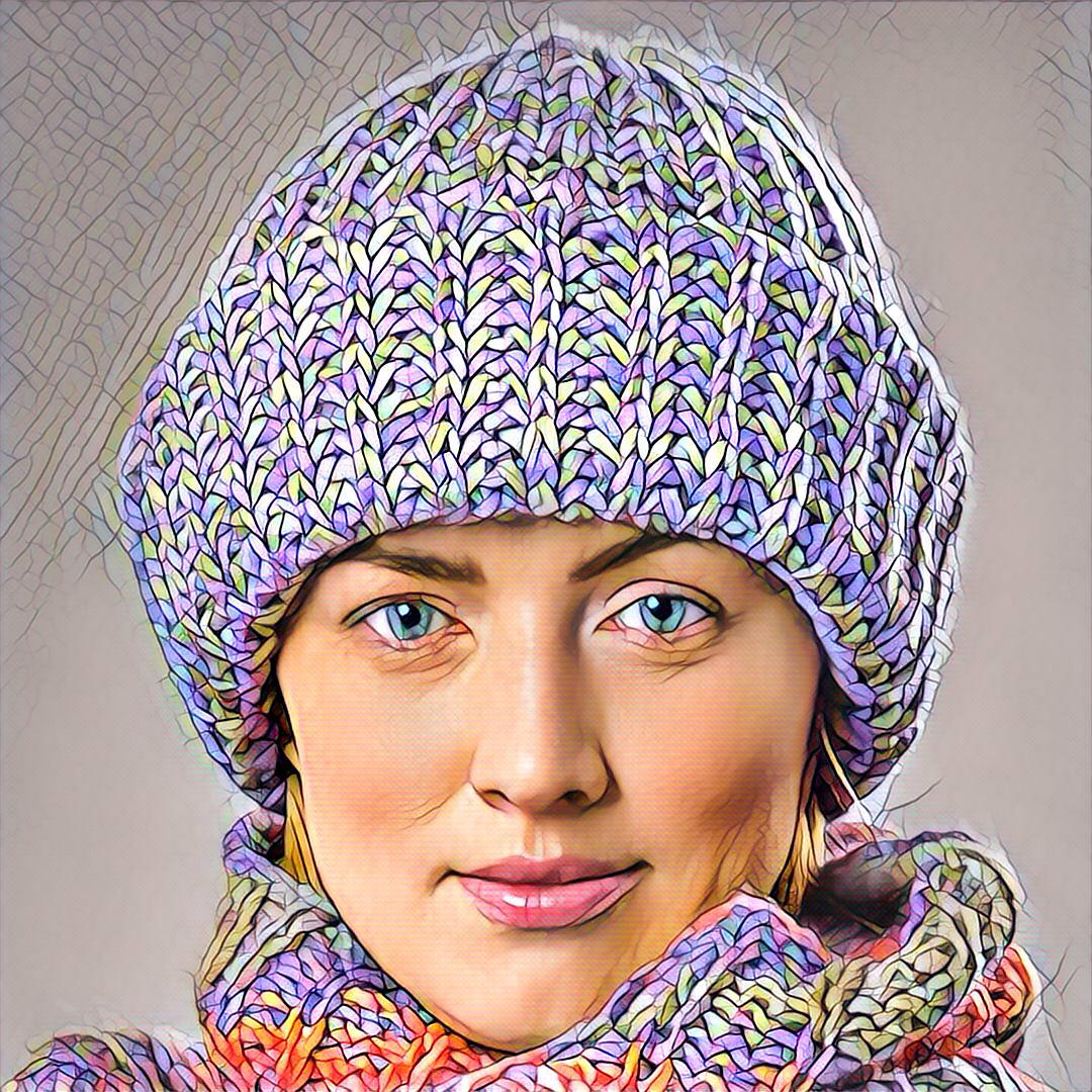 Adele Lavender Grey Beanie