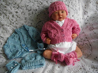 15. Premature Baby Lacy Cardigan Set
