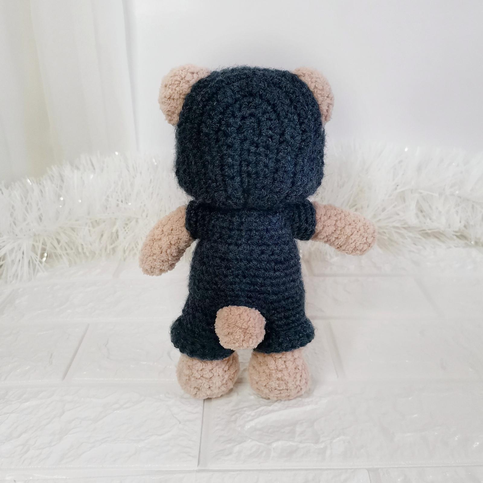 Plush Teddy Bear in Overalls