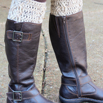 Three Cables Boot Cuffs