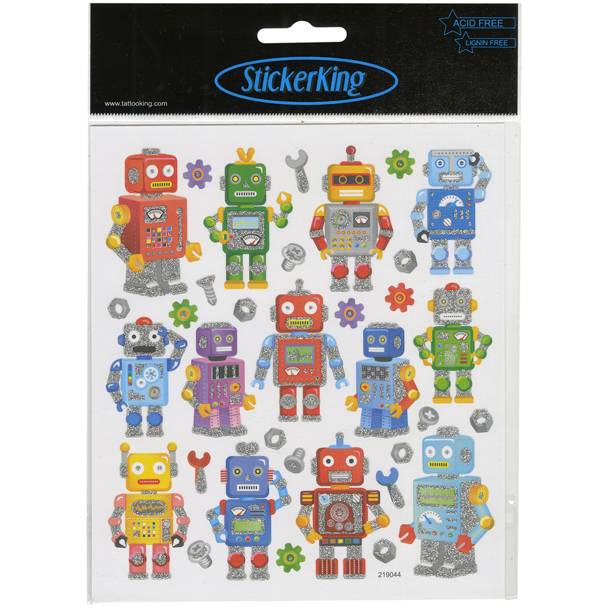 Tattoo King Sticker King Stickers - Robot Fun