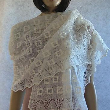 Eirwen  - cobweb lace stole