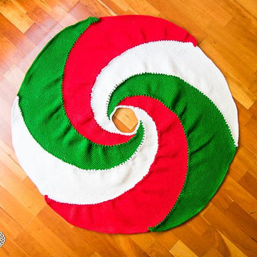 Spiral Christmas Tree Skirt