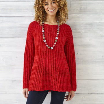 Sweater & Scarf in King Cole Wildwood Chunky - 5895PDF - Downloadable PDF