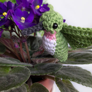 Hummingbird Crochet Pattern, Easy Crochet Amigurumi Bird Pattern, Crochet Keychain Pattern