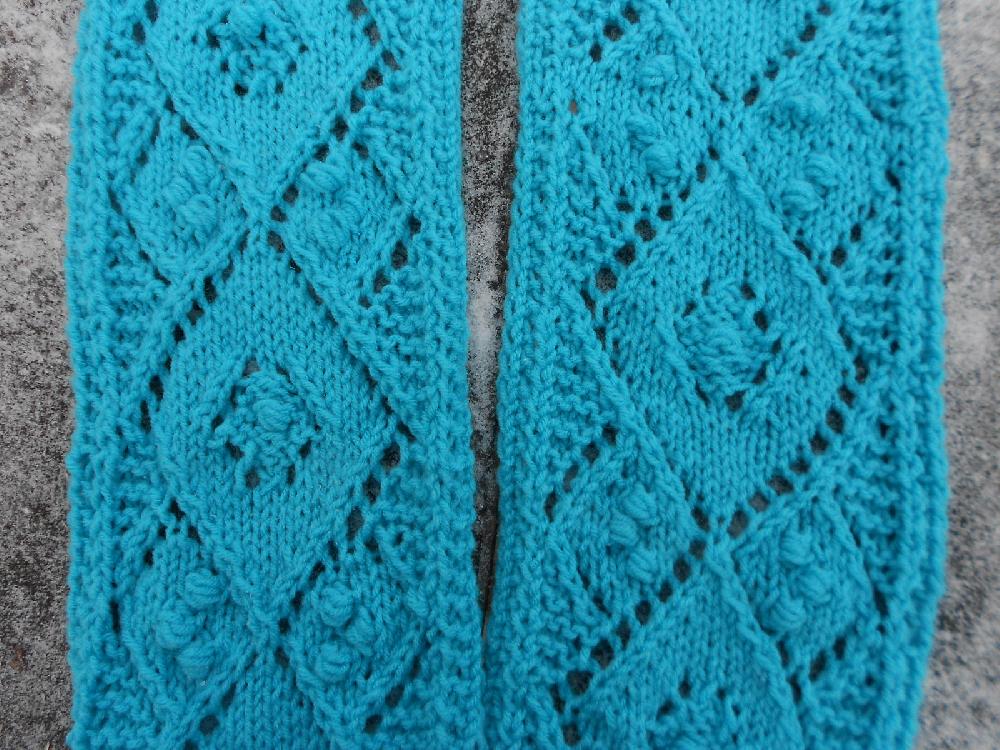 Lacy Argyle Infinity Scarf