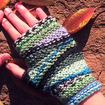 Salmon River Fingerless Gloves