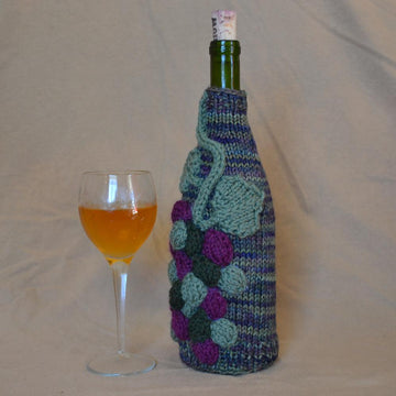 Grapevine Wine Bottle Art Sweater
