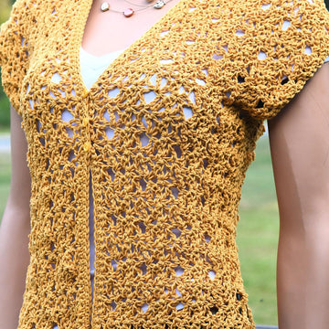 Harvest Flowers Vest
