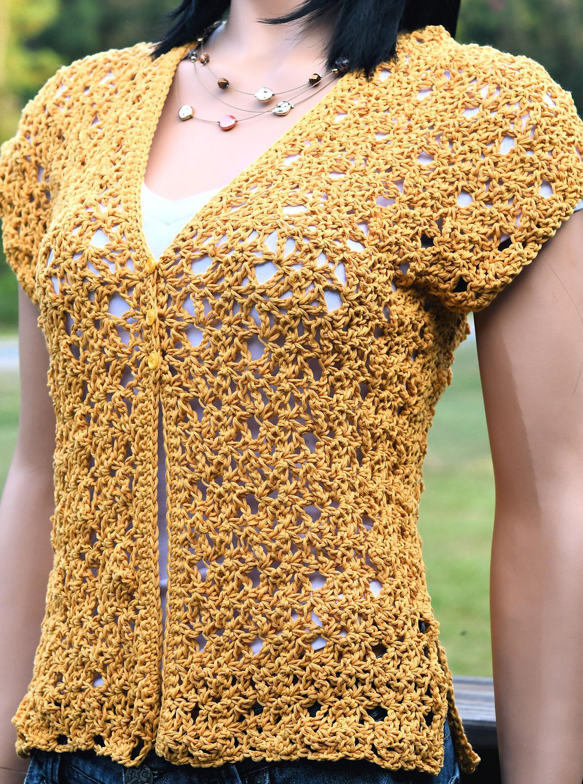 Harvest Flowers Vest