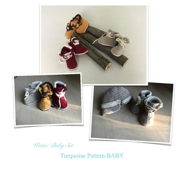 Baby Boot & Hat Set N 272