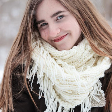 Irish Bobble Infinity Scarf