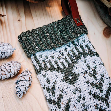 White Spruce Crochet Stocking