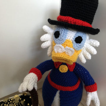 Rich Duck amigurumi doll