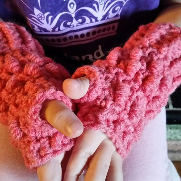 Jelly Beanie Fingerless Gloves