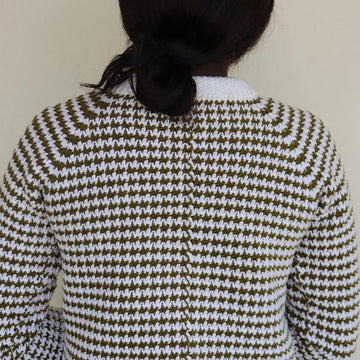 Crochet Houndstooth Sweater