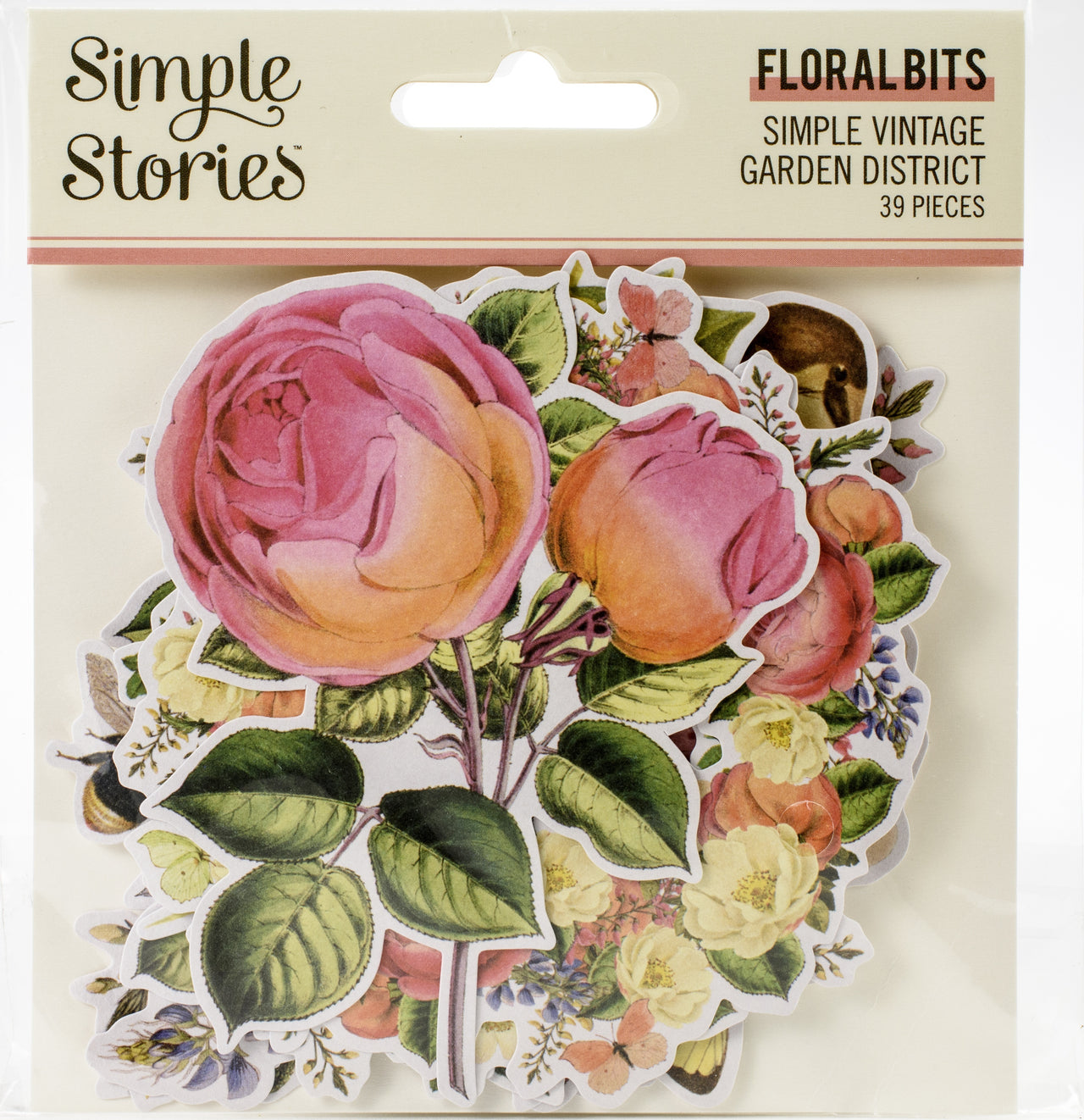 Simple Stories Simple Vintage Garden District Bits & Pieces Die-Cuts 39/Pkg - 619748