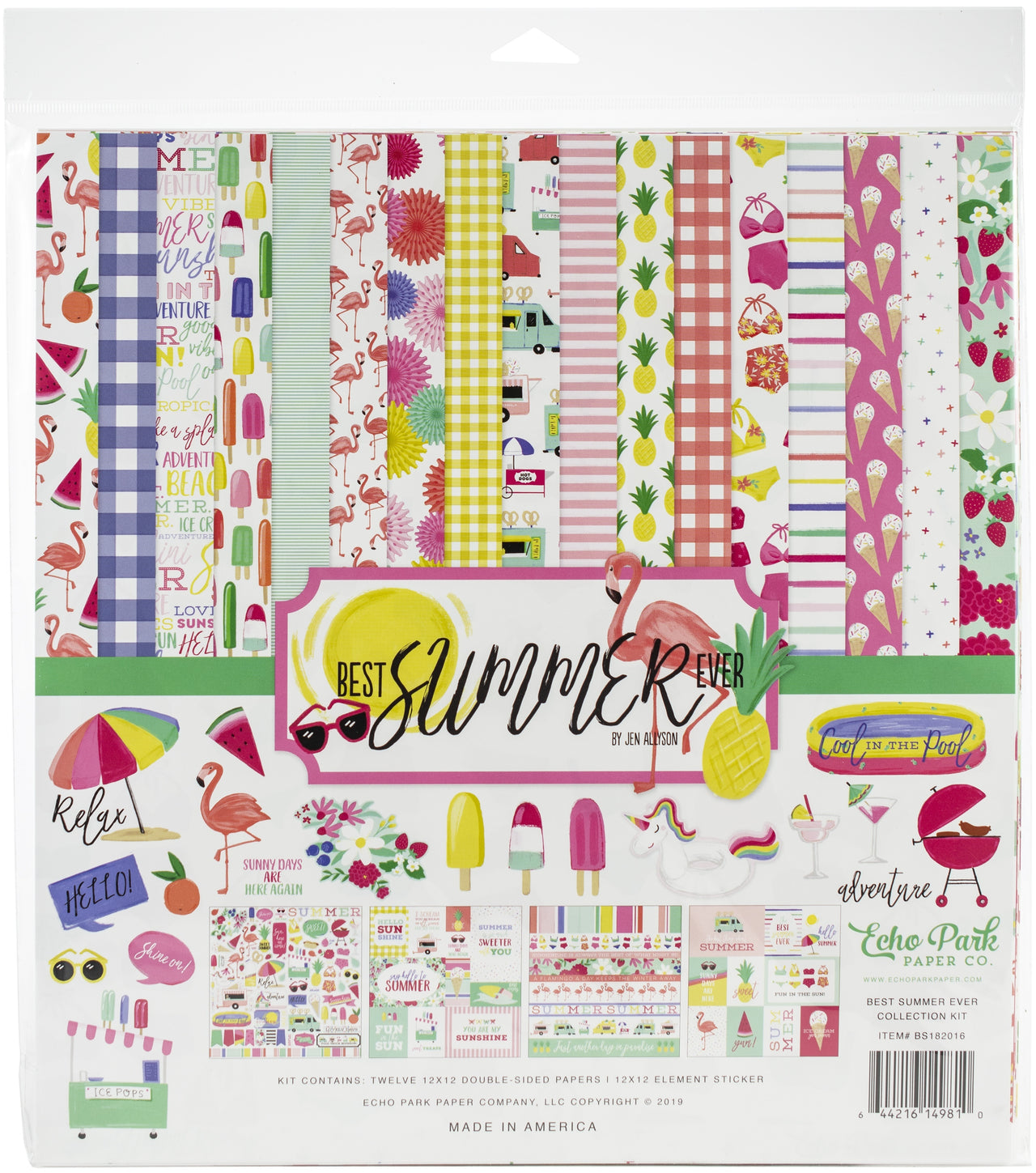 Echo Park Paper Echo Park Collection Kit 12"X12" - Best Summer Ever