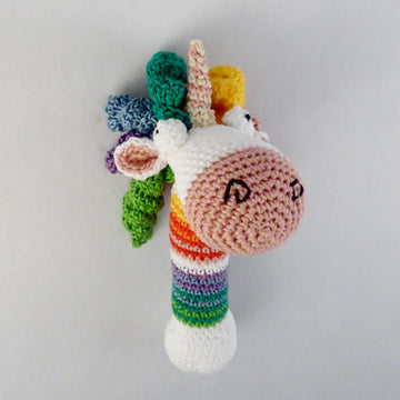 Babyrassel Einhorn Cindy Häkelanleitung