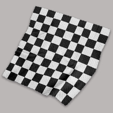 C2C Checkmate Board Blanket Black White Throw Crochet Pattern
