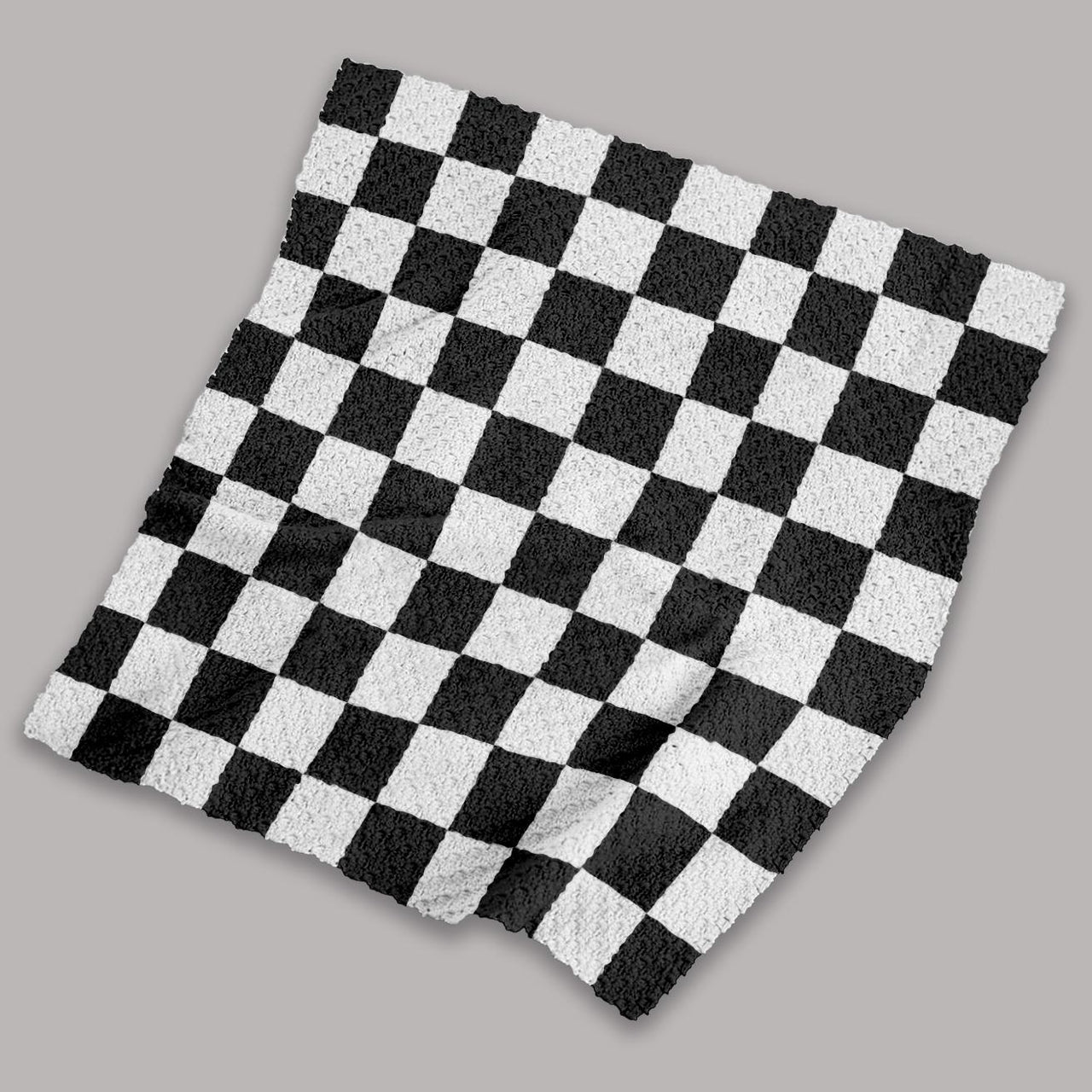 C2C Checkmate Board Blanket Black White Throw Crochet Pattern