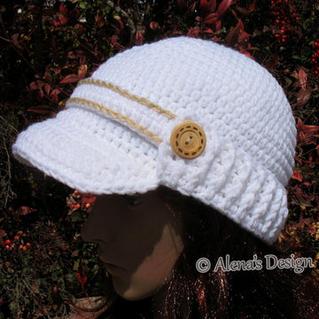 Visor Beanie with Ribbed Brim