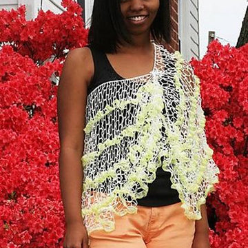 Natalie Crochet Net Shawl and Wrap