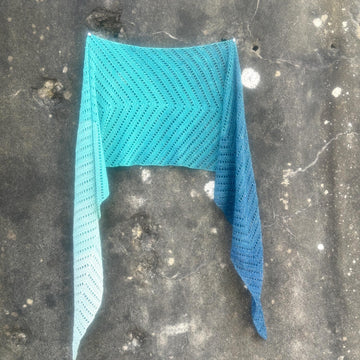 A mermaid's tail shawl