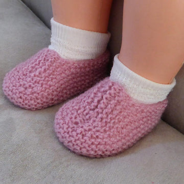 Alyssa - 8ply baby slippers or shoes