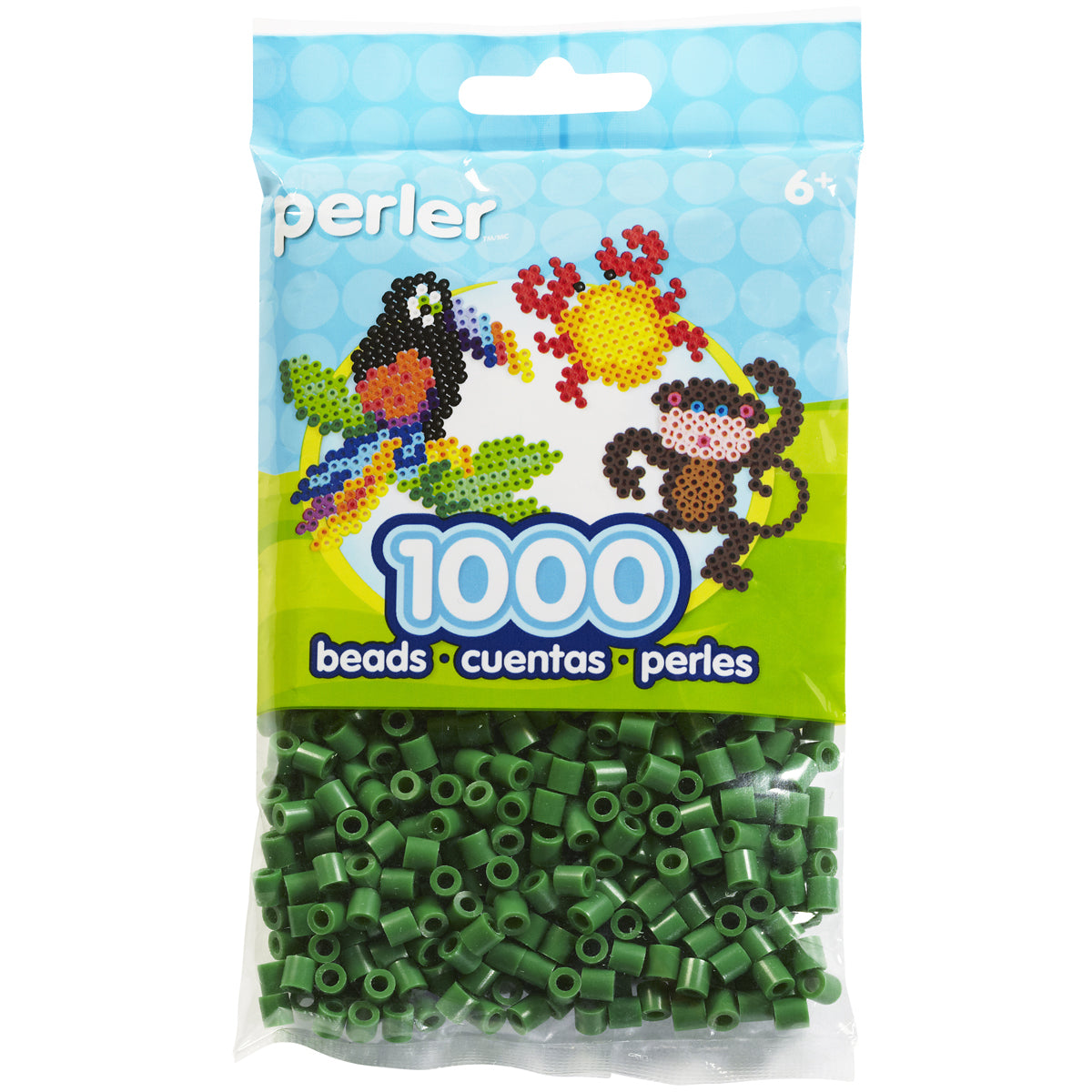 Perler Beads 1,000/Pkg - Dark Green