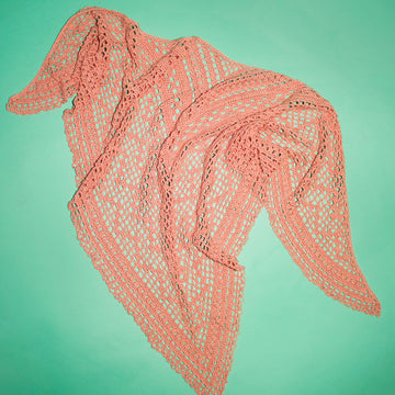 "Night Breeze Shawl" - Shawl Crochet Pattern For Women in Paintbox Yarns Cotton DK