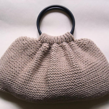 Chunky Garter Stitch Knitting Bag