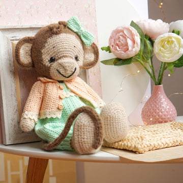 Crochet Doll Clothes Pattern - Outfit Chanel for large toys