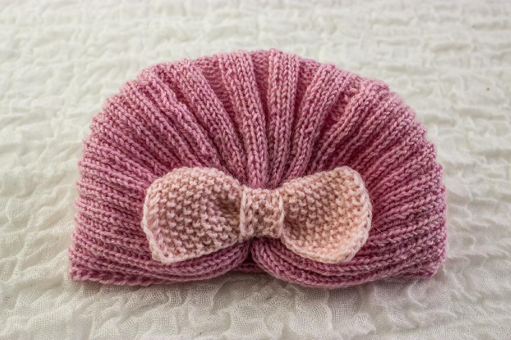 Baby Girl Retro Hat Cloche Style With Bow