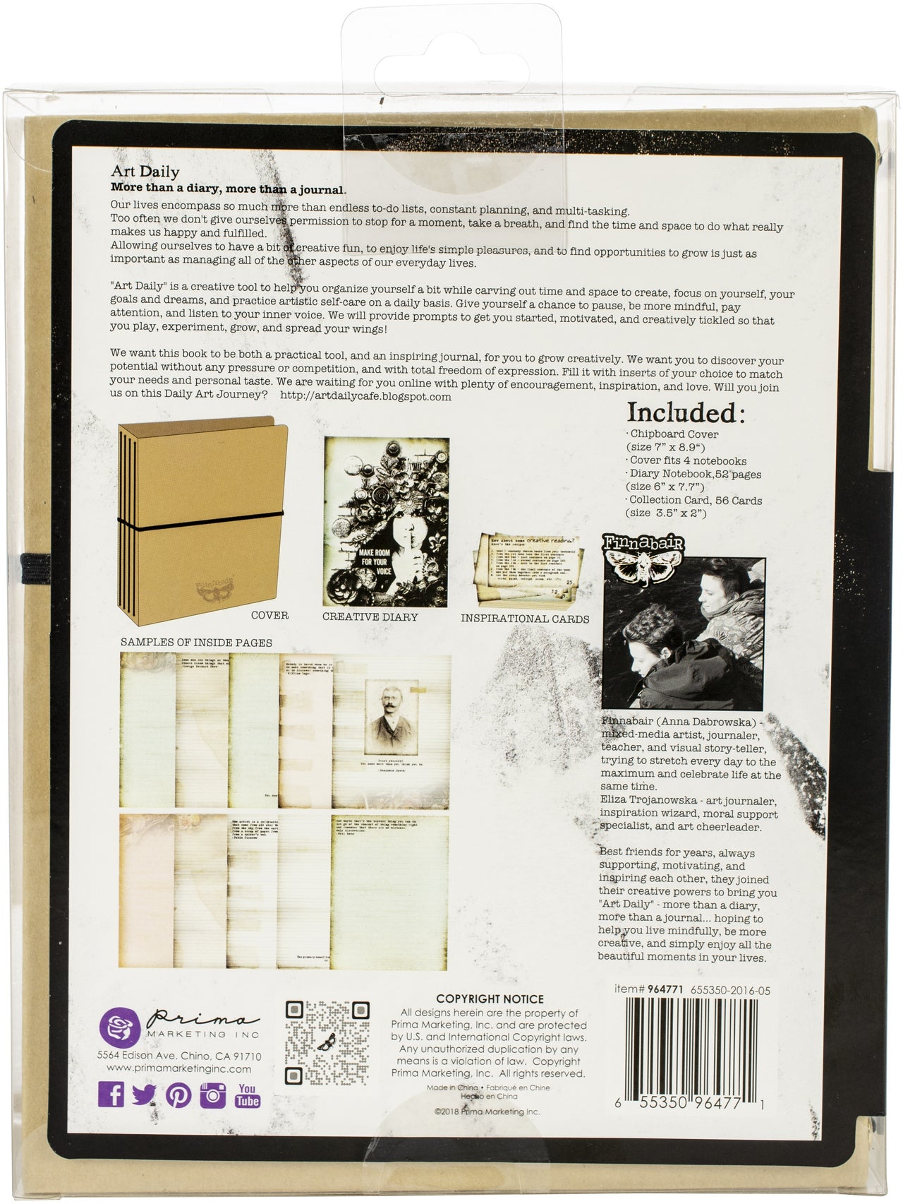 Prima Marketing Prima Art Daily Planner Chipboard Album 7"X8.9" - Kraft