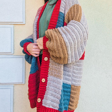 Cozy Patchwork Cardigan