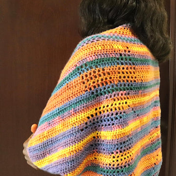 Fall Leaves Crochet Shrug