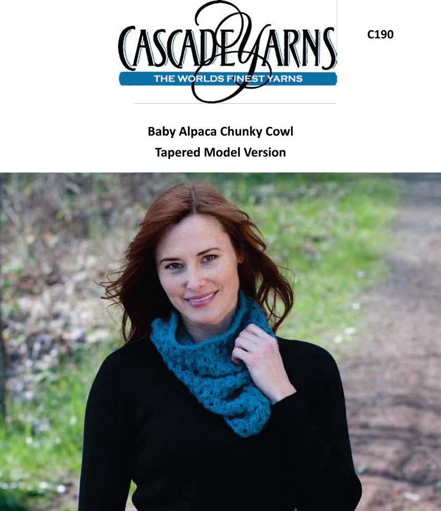 Cowl Neck Wrap in Cascade Baby Alpaca Chunky - C190