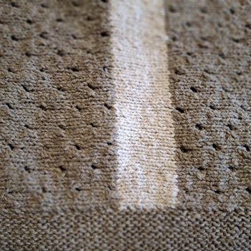 ROMA, lace jumper worked sideways
