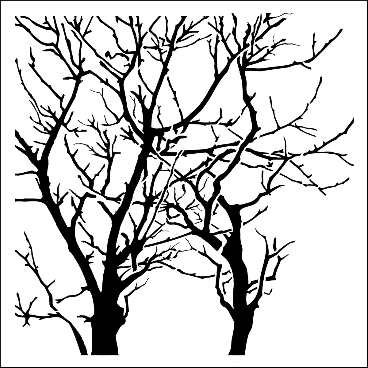 The Crafter's Workshop Crafter's Workshop Template 12"X12" - Branches Reversed