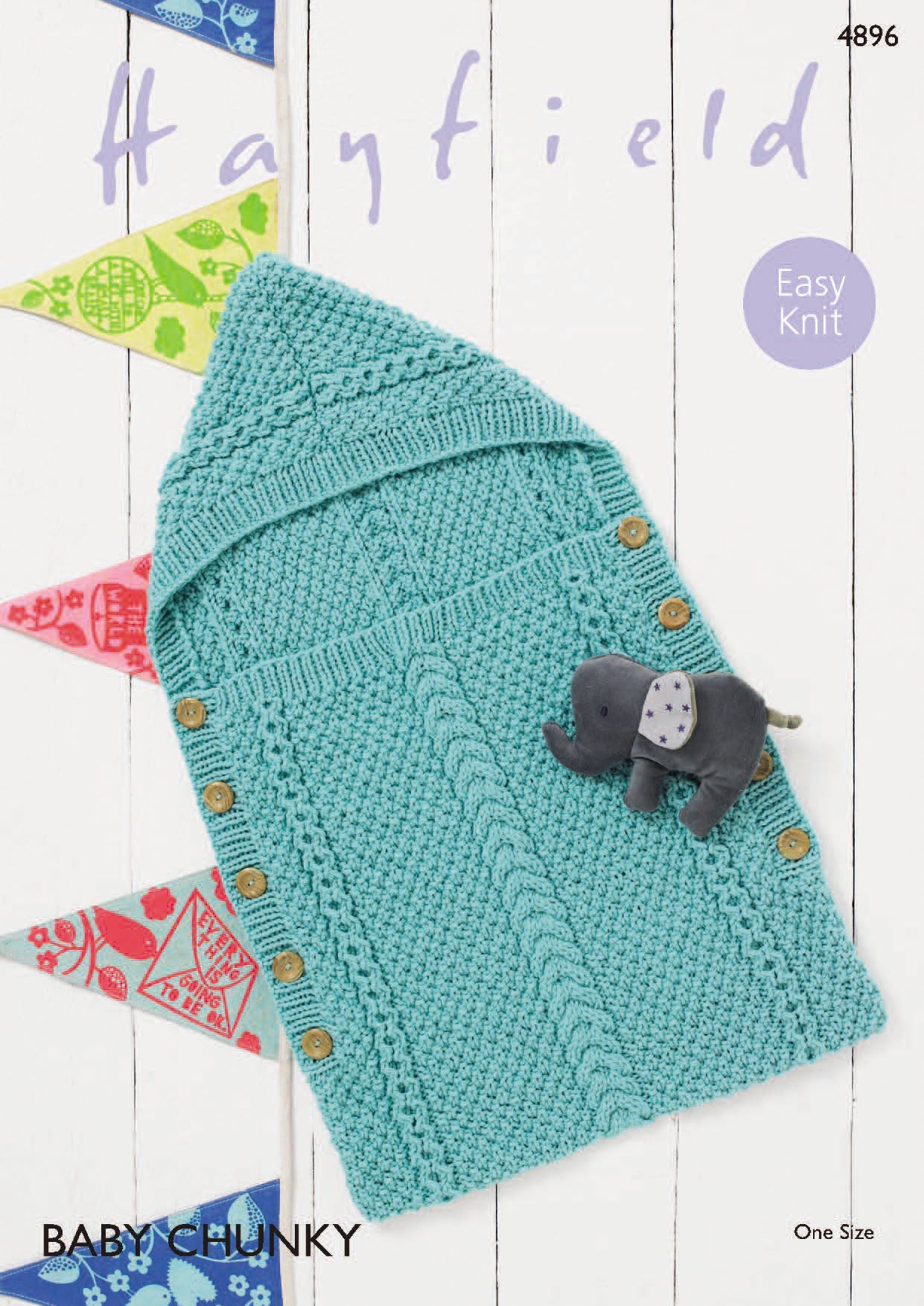 Baby Sleeping Bag in Hayfield Baby Chunky - 4896 - Downloadable PDF