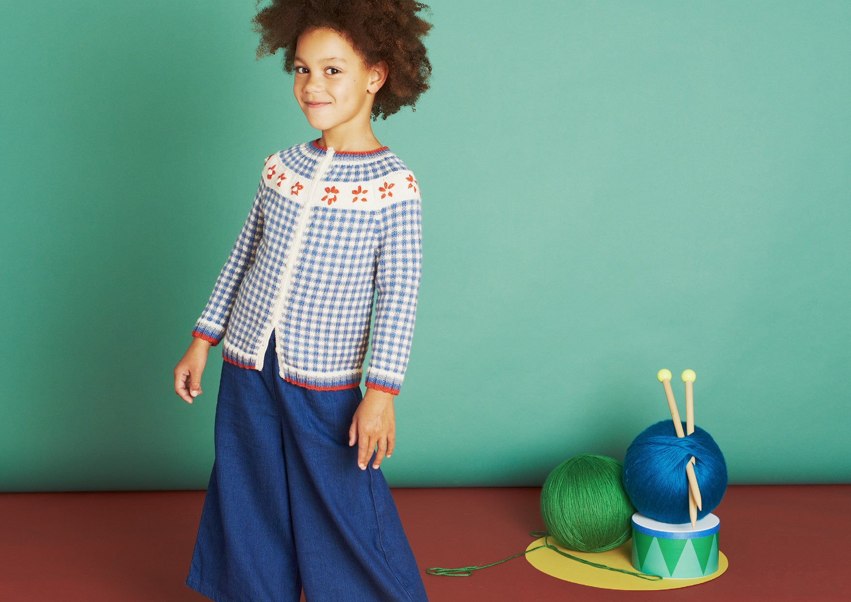 Nora Cardigan - Knitting Pattern For Kids in Debbie Bliss Baby Cashmerino