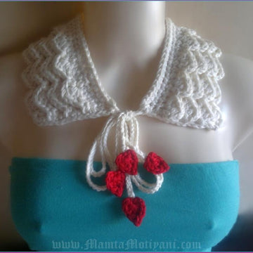 Romantic Ruffles Crochet Collar Pattern Peter Pan Necklace