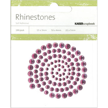 Kaisercraft Adhesive Rhinestones 100/Pkg - Wine