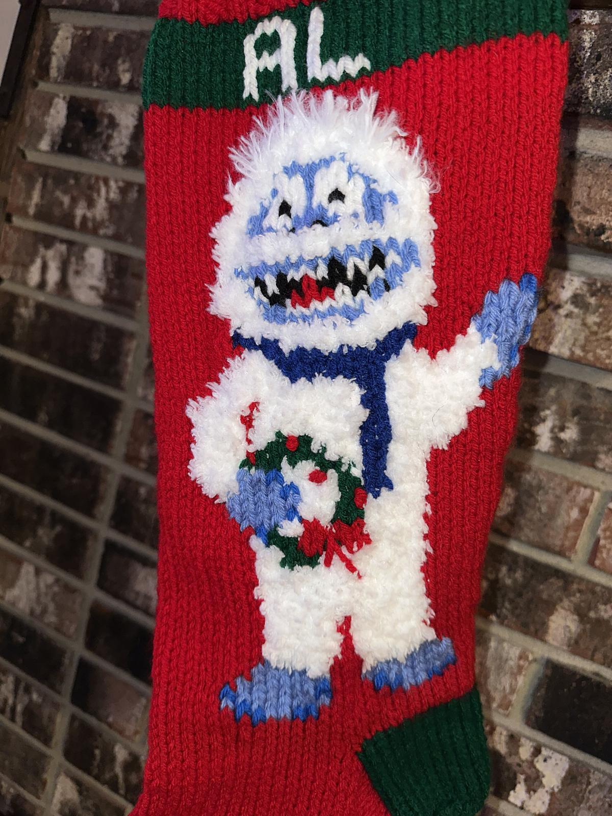 Abominable Snowman Stocking